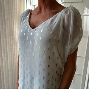 Pretty Gold Pattern Blouse